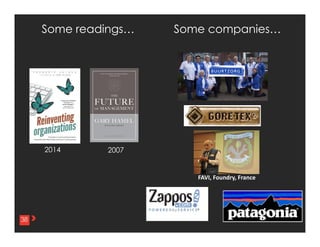 38	
  
2007	
  2014	
  
Some readings…
38
Some companies…
FAVI,	
  Foundry,	
  France	
  
 