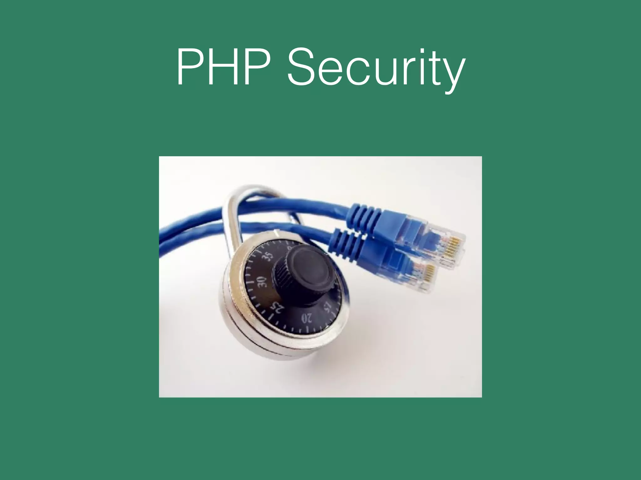PHP Security