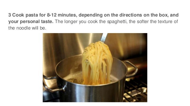 Wikihow: How to make spaghetti