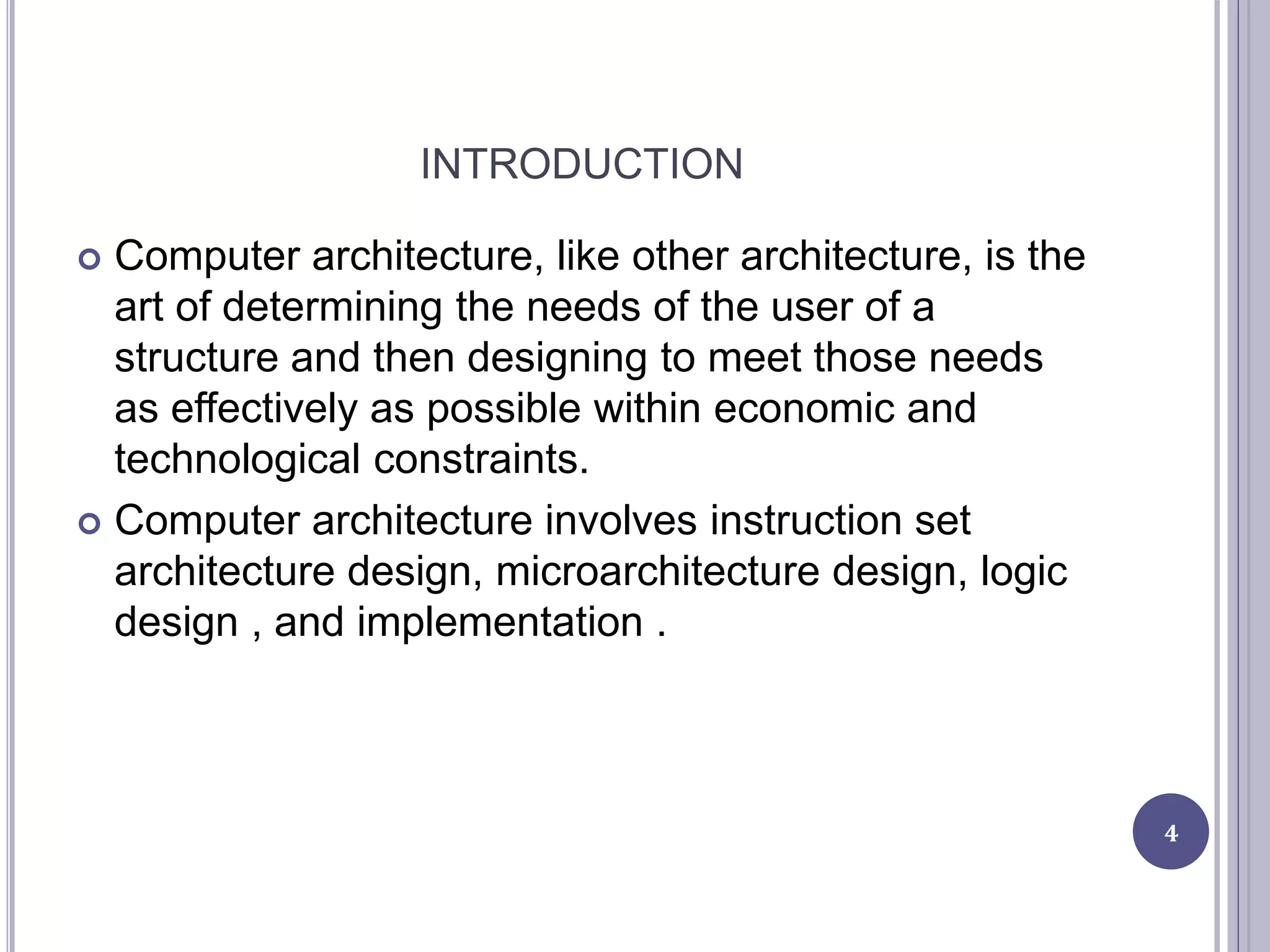 computer Architecture | PPT
