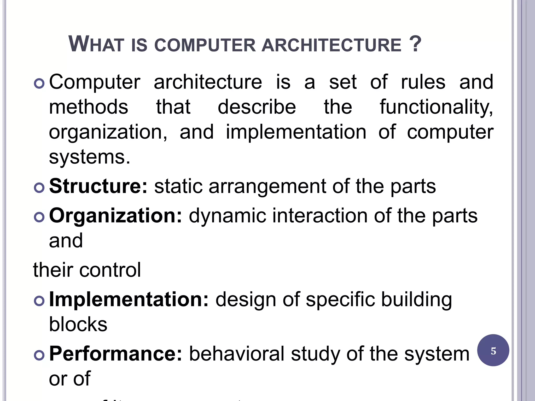 computer Architecture | PPTX