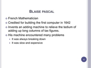 Pascal First Computer Guy introduction to computer science | PPTX