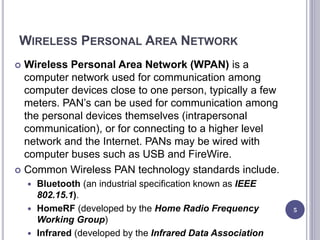 Wpan Computer Science Examples 0 lecture 5 wp wireless protocol | PPTX