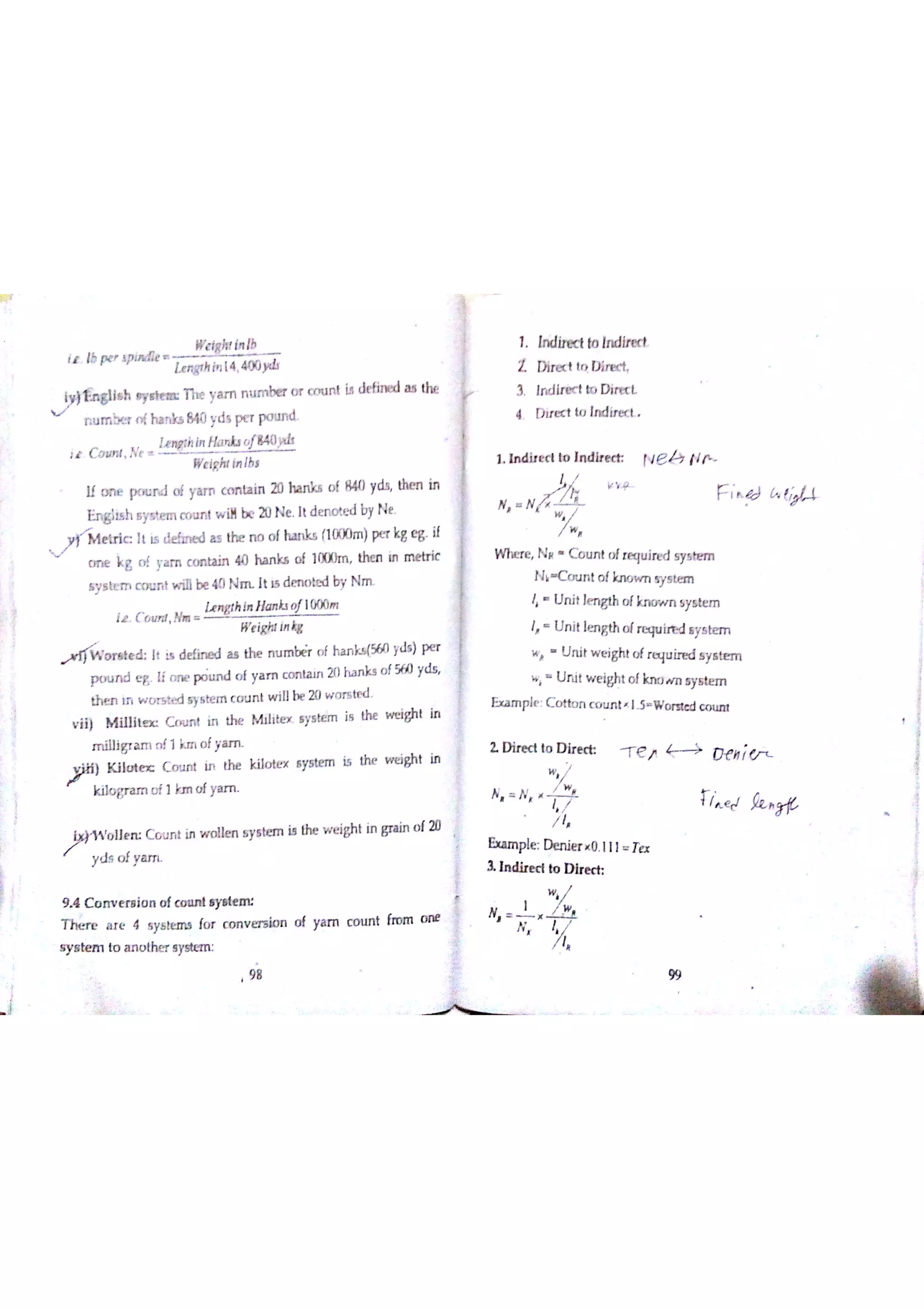 Textile Testing & Quality Control -I (notes)