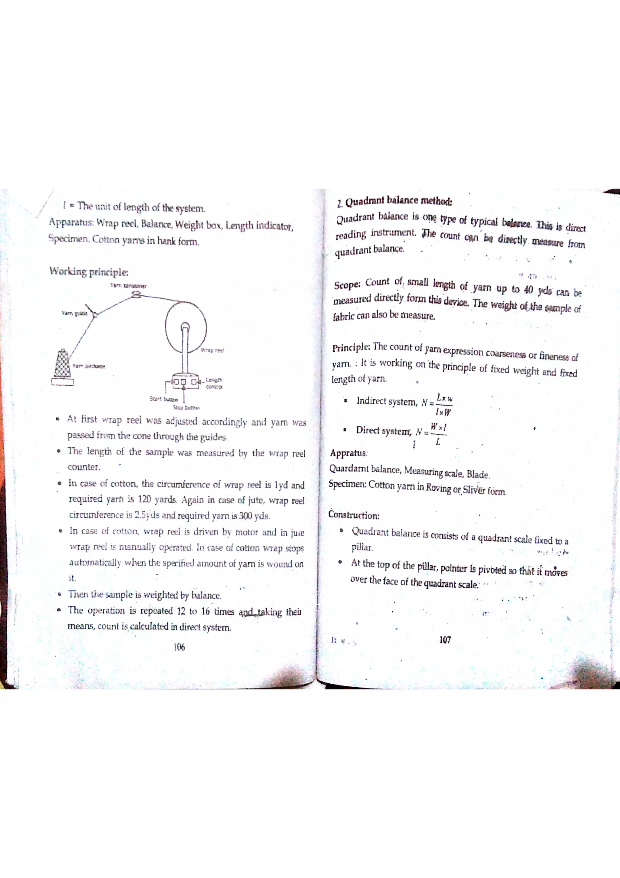 Textile Testing & Quality Control -I (notes)