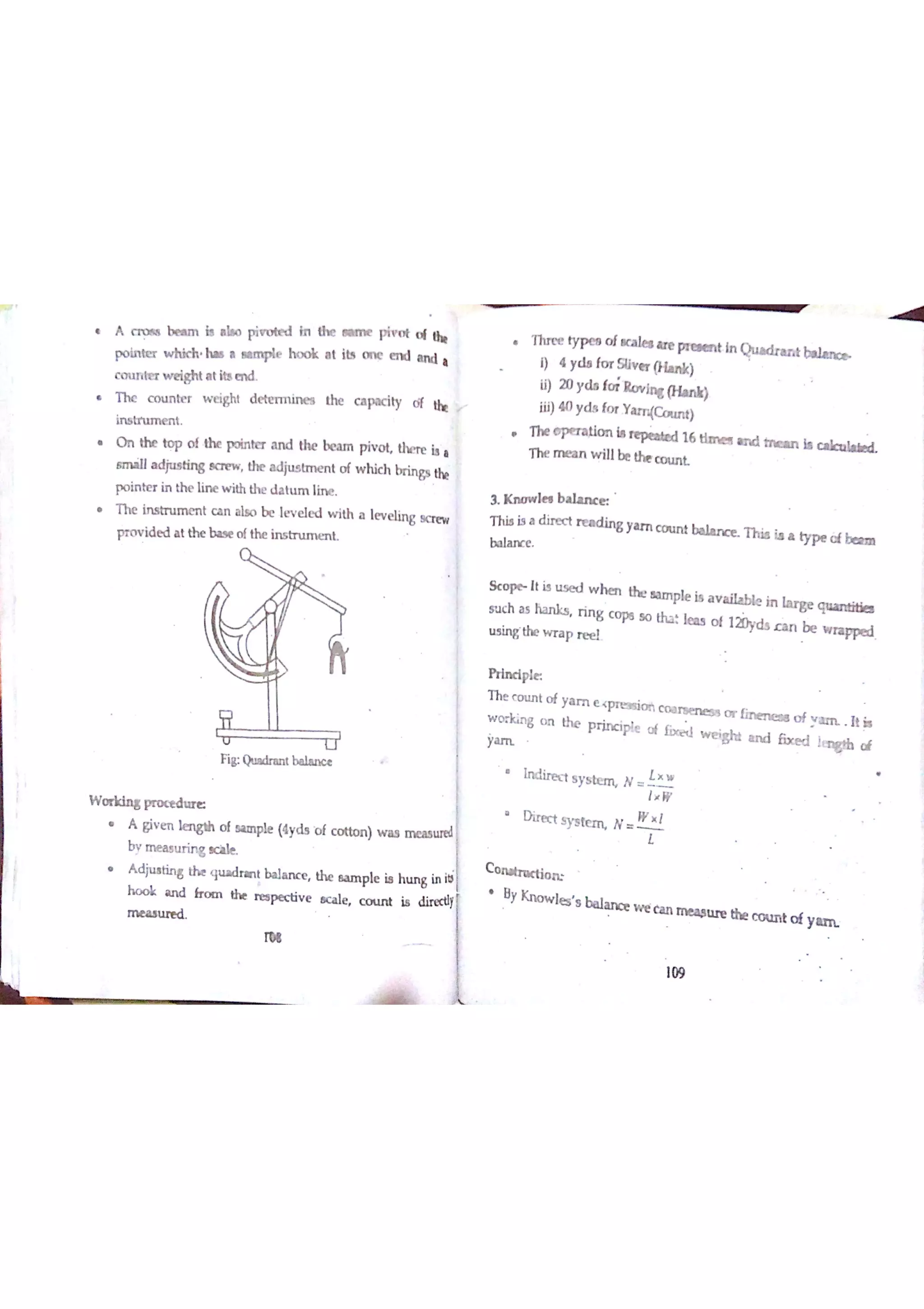 Textile Testing & Quality Control -I (notes)
