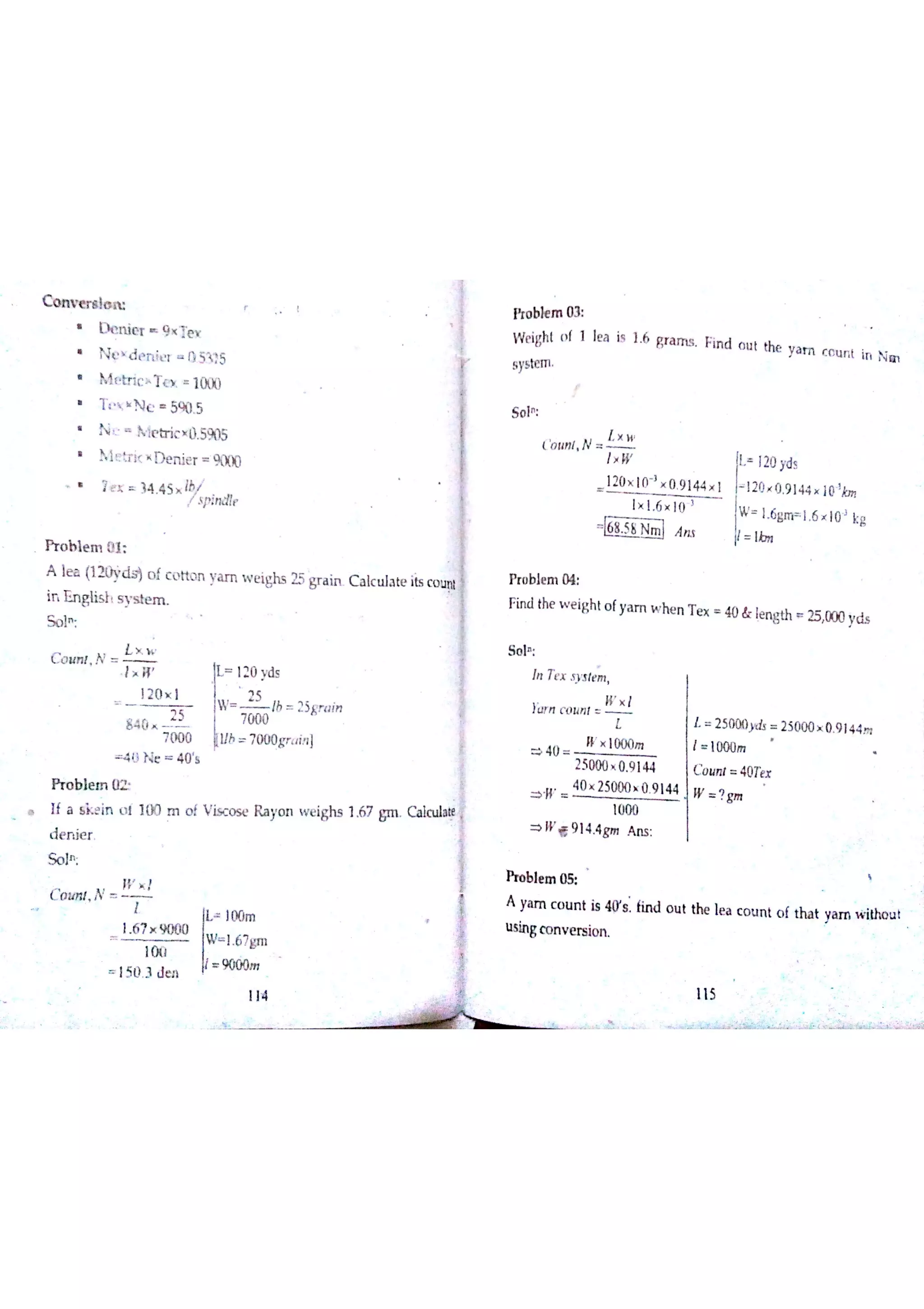 Textile Testing & Quality Control -I (notes)