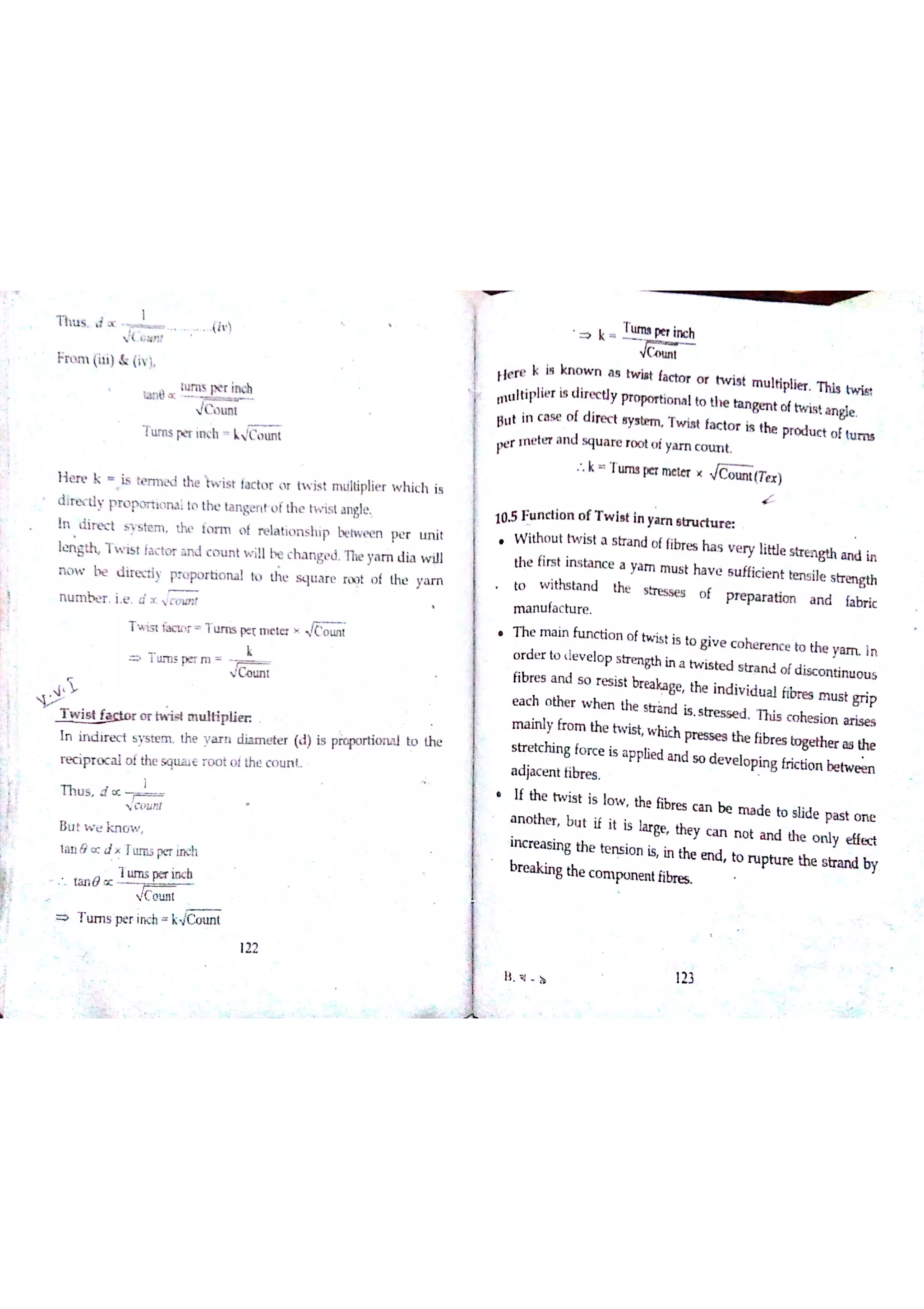 Textile Testing & Quality Control -I (notes)