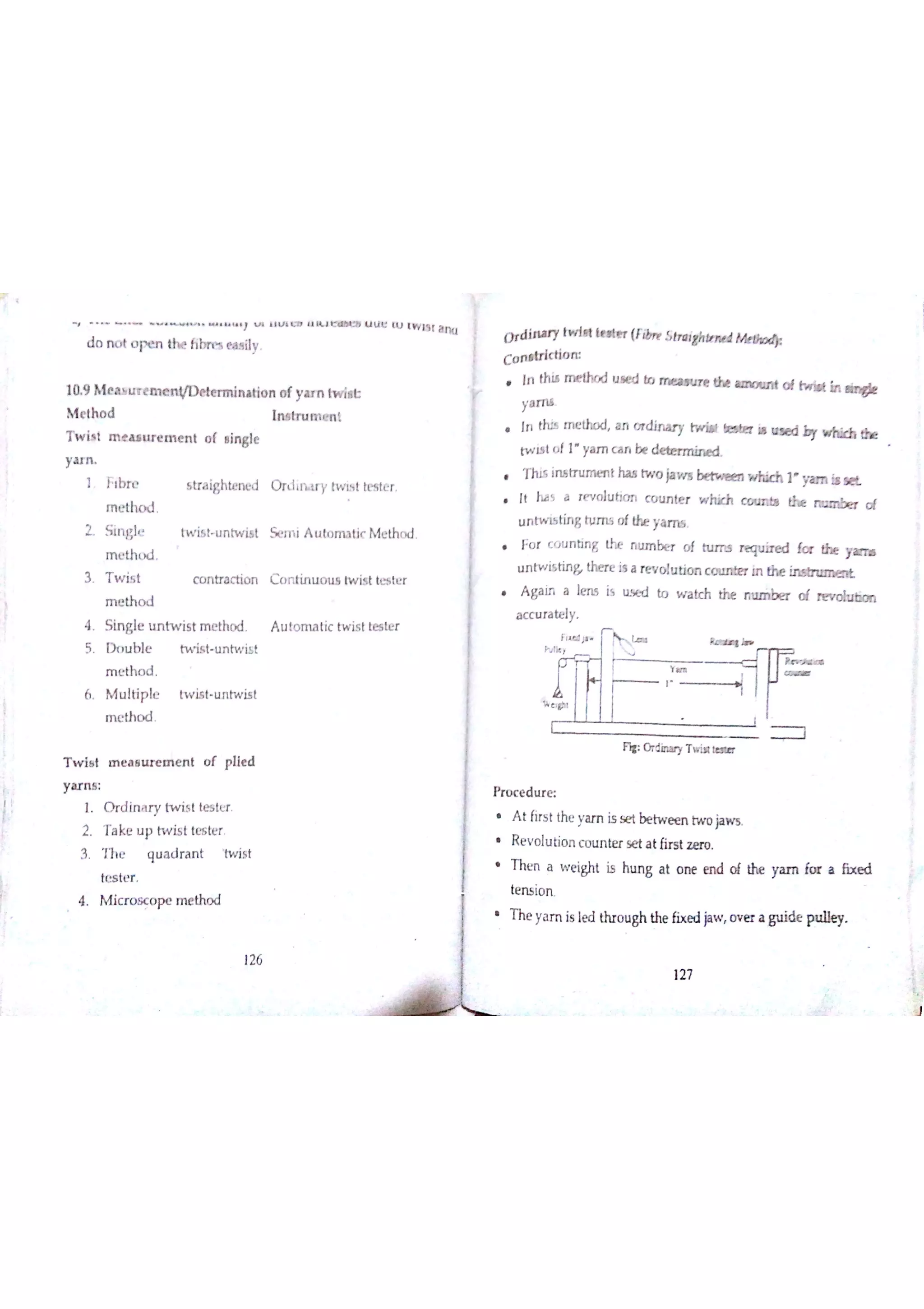 Textile Testing & Quality Control -I (notes)