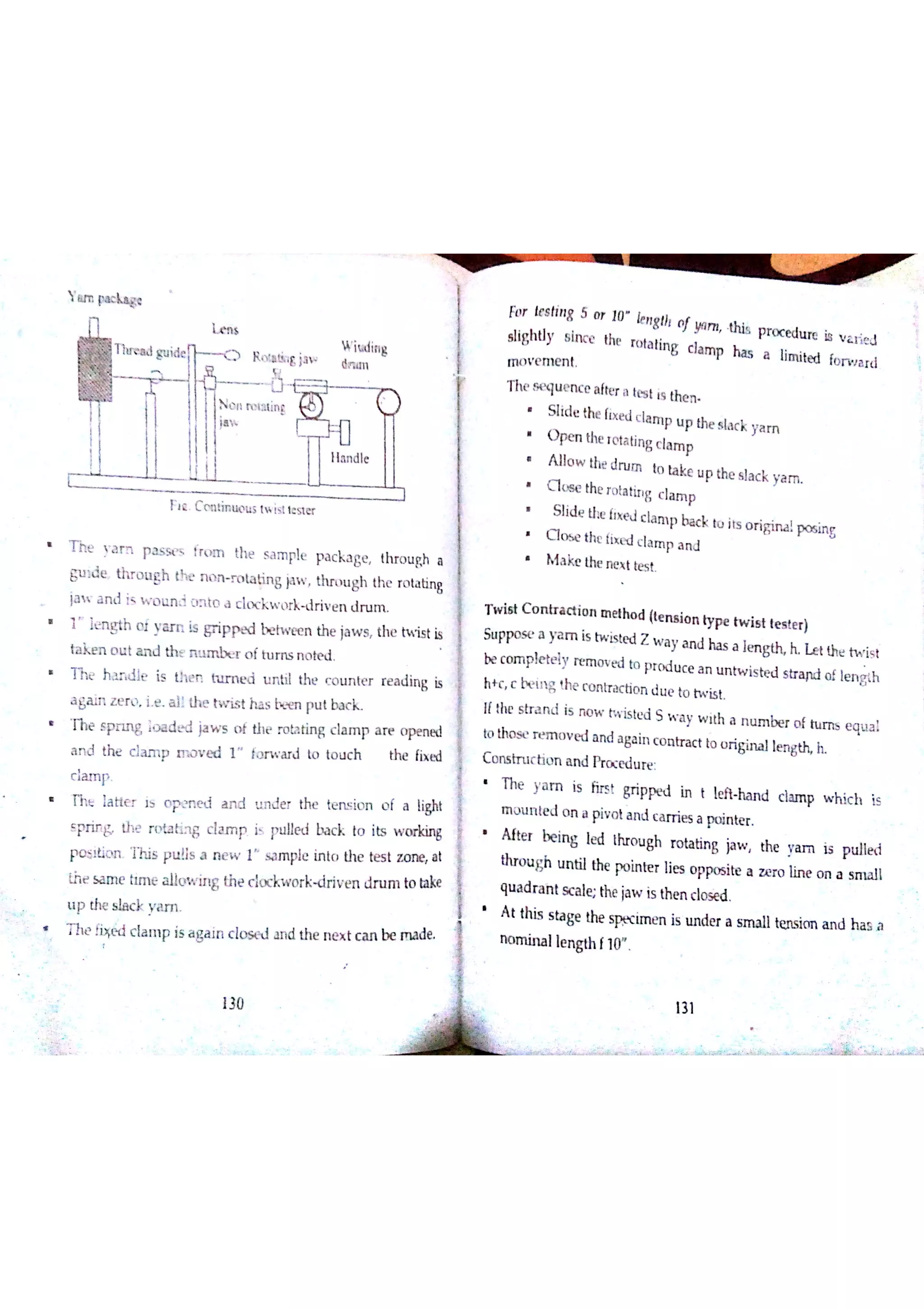Textile Testing & Quality Control -I (notes)