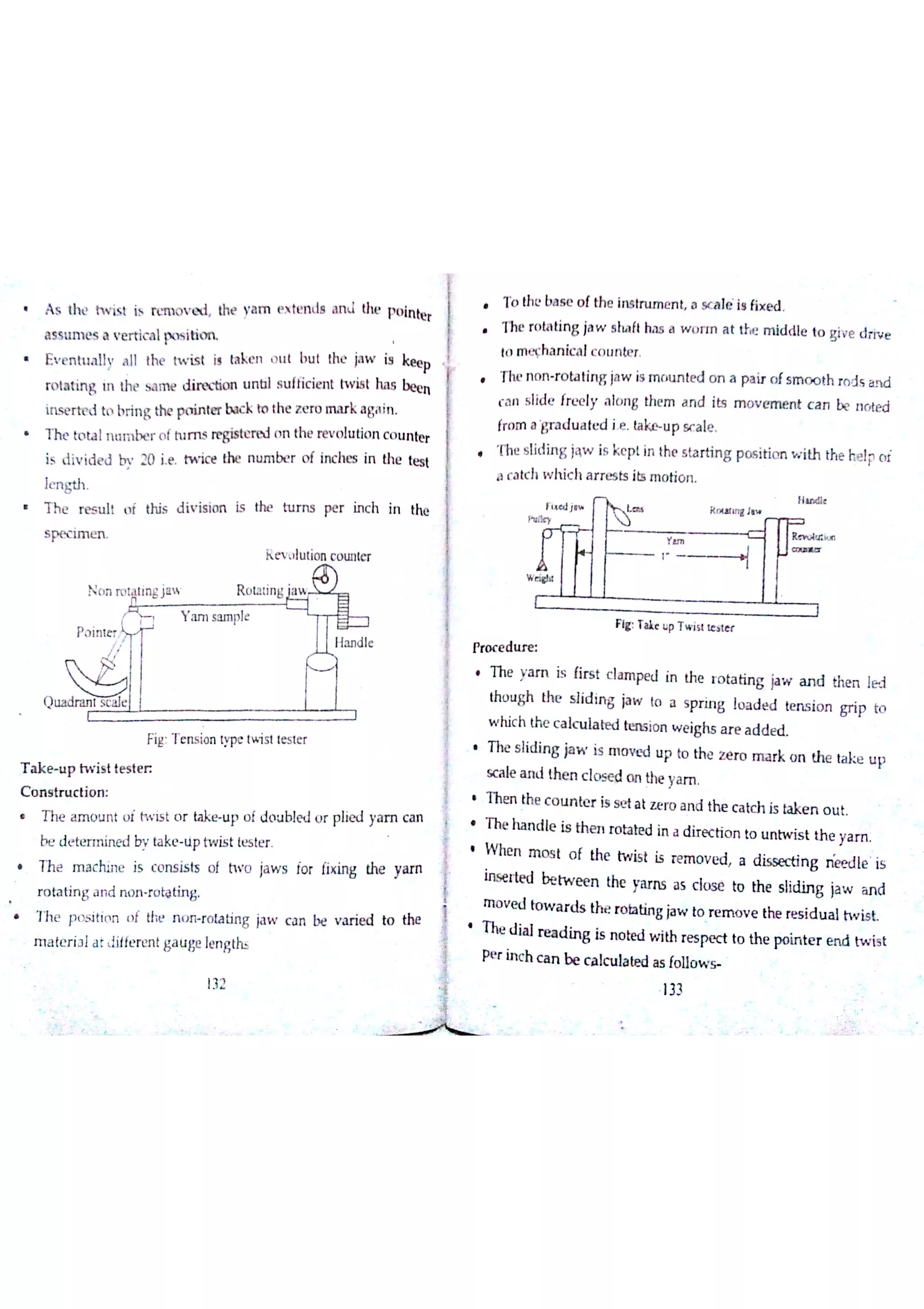 Textile Testing & Quality Control -I (notes)