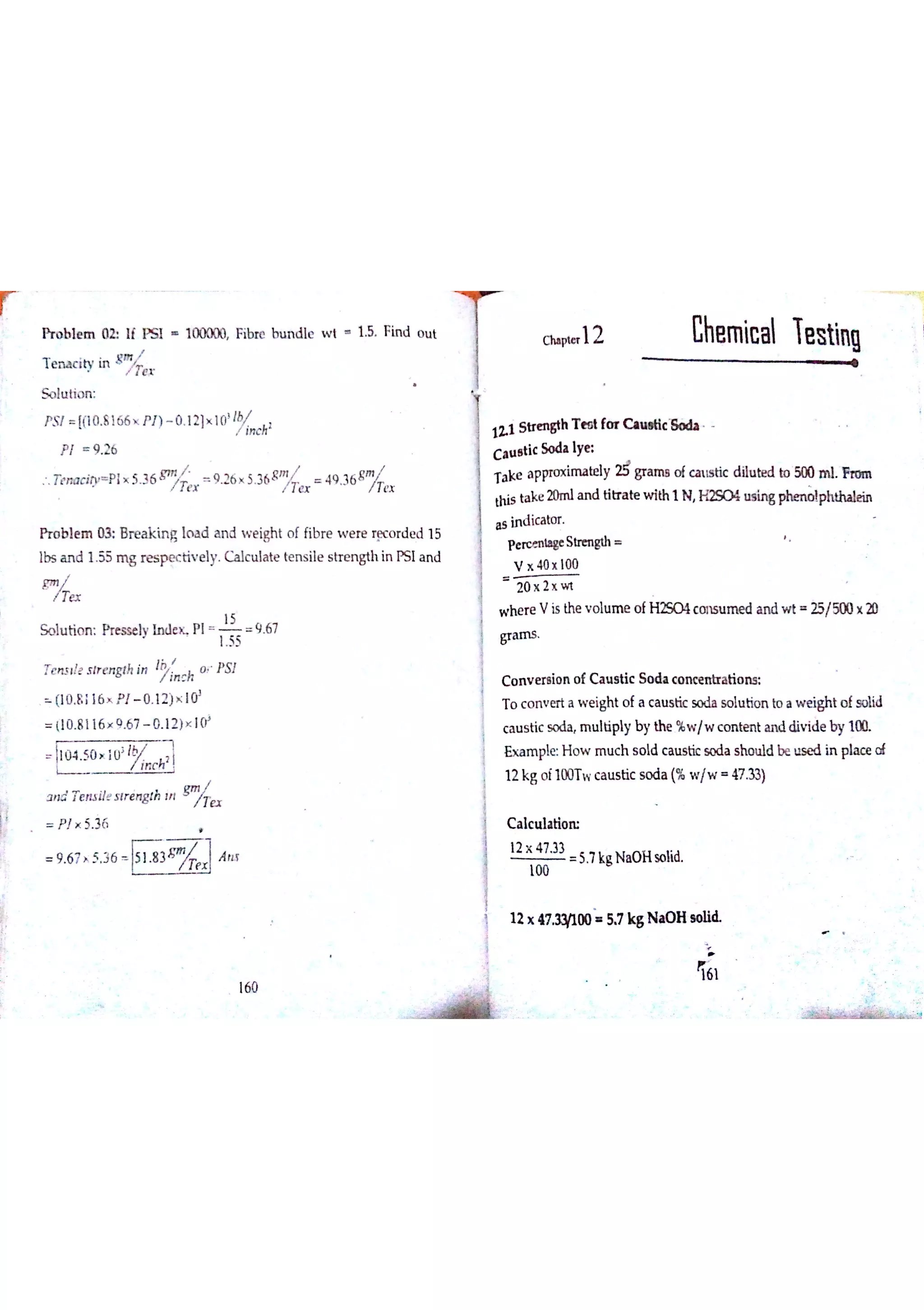 Textile Testing & Quality Control -I (notes)