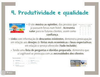 Marketing de serviços - Caso LogiTravel   