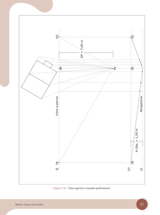 57
Método Visuais Dominantes
Vista
superior
Figura 5.16 - Vista superior e traçados preliminares.
cap 05.indd 57
cap 05.indd 57 14/03/14 10:15
14/03/14 10:15
 