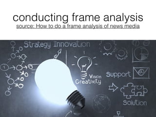Cognitive Discourse Analysis: Frame analysis (LANCOM 3) | PDF