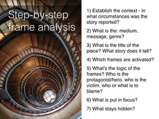Cognitive Discourse Analysis: Frame analysis (LANCOM 3) | PDF
