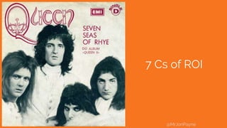 7 Cs of ROI
@MrJonPayne
 
