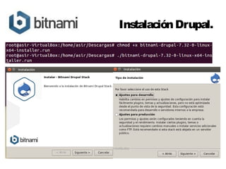 Instalación Drupal. 
 
