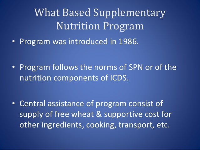 Nutrition related programmes & Pitfalls