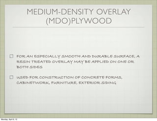 Medium Density Overlay Process.pdf Wood working basics and shrinkage types | PDF