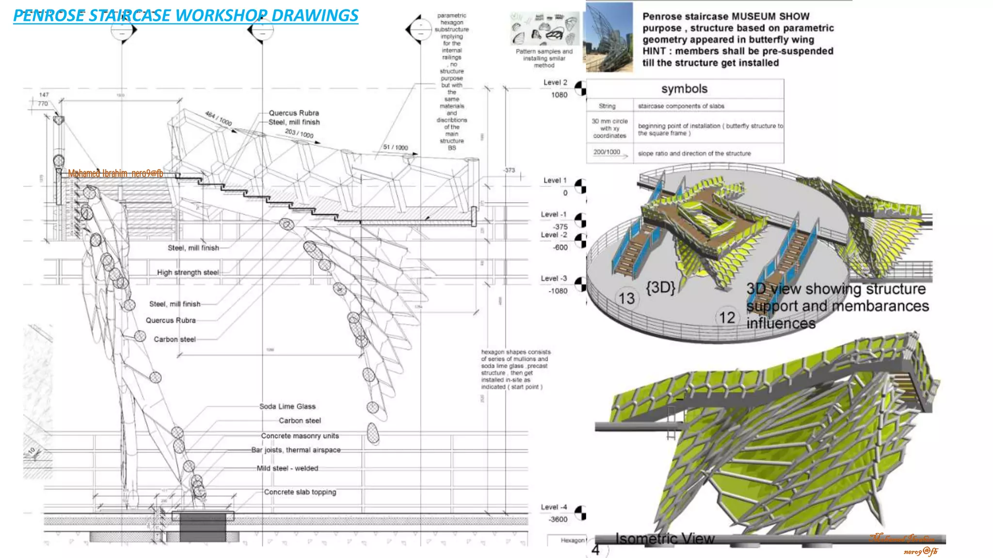 PENROSE STAIRCASE WORKSHOP DRAWINGS
Mohamed Ibrahim nero9@fb
MohamedIbrahim
nero9@fb
 