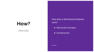 Distributed Databases - Concepts & Architectures | PPTX
