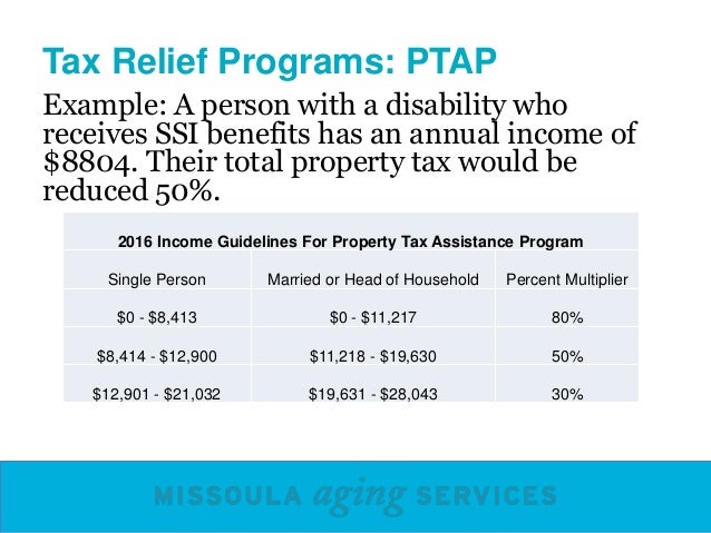 Property Tax Relief for Older Adults