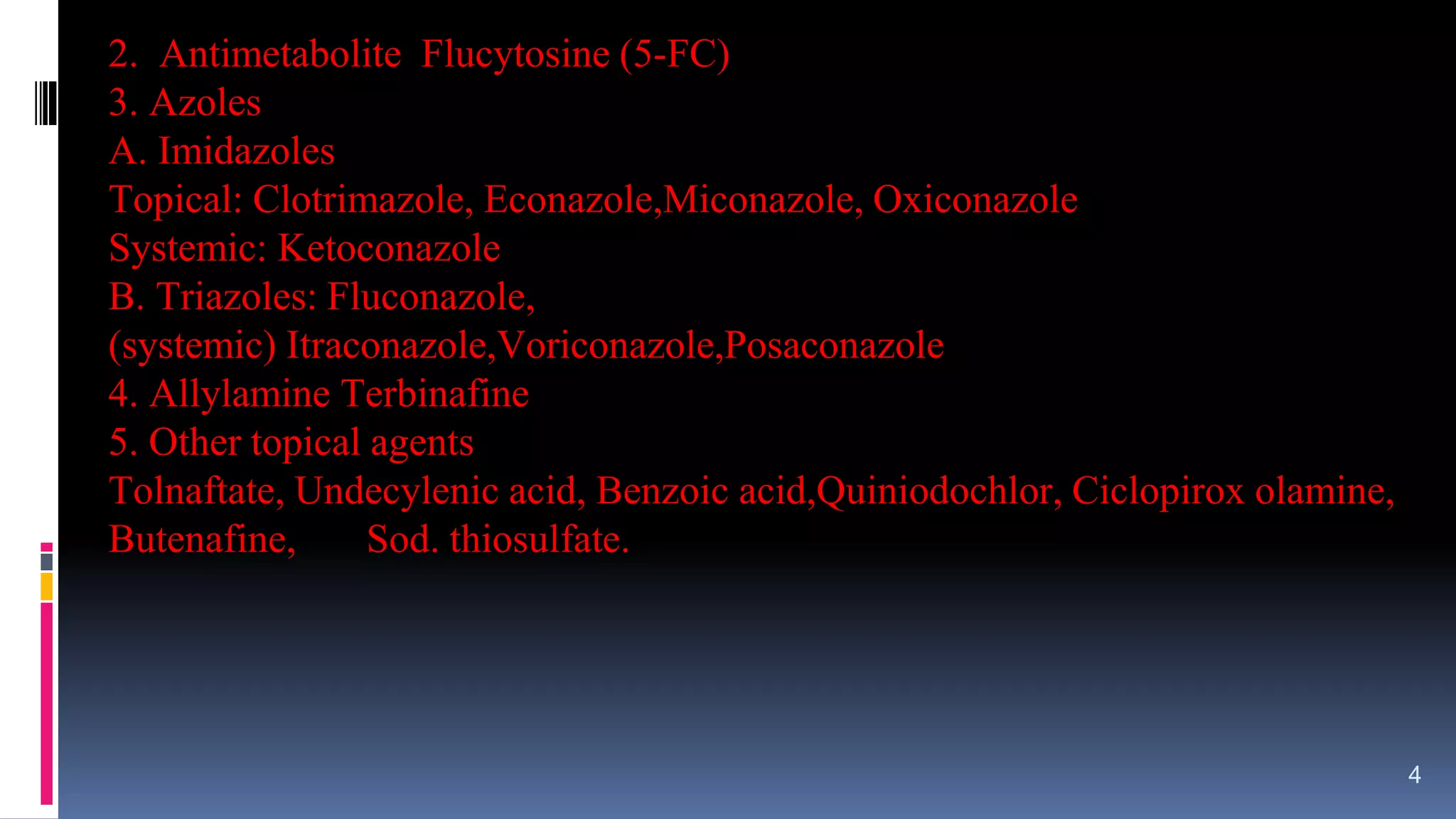 (Anti-fungal Drugs) pharmacology | PPTX