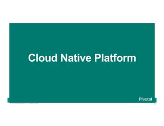 44© 2016 Pivotal Software, Inc. All rights reserved.
Cloud Native Power Lunch Series
Cloud Native Platform
 