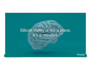 94© 2016 Pivotal Software, Inc. All rights reserved.
Cloud Native Power Lunch Series
Silicon Valley is not a place.
It’s a mindset.
 