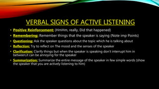 Proactive Listener Active Listening | PPTX
