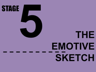 STAGE
THE
EMOTIVE
SKETCH
 