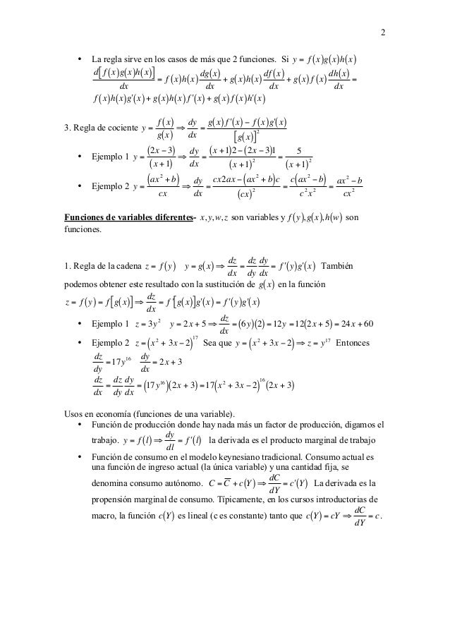 0 Reglas Diferenciacion