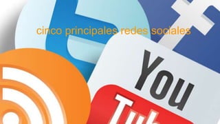 cinco principales redes sociales 
 
