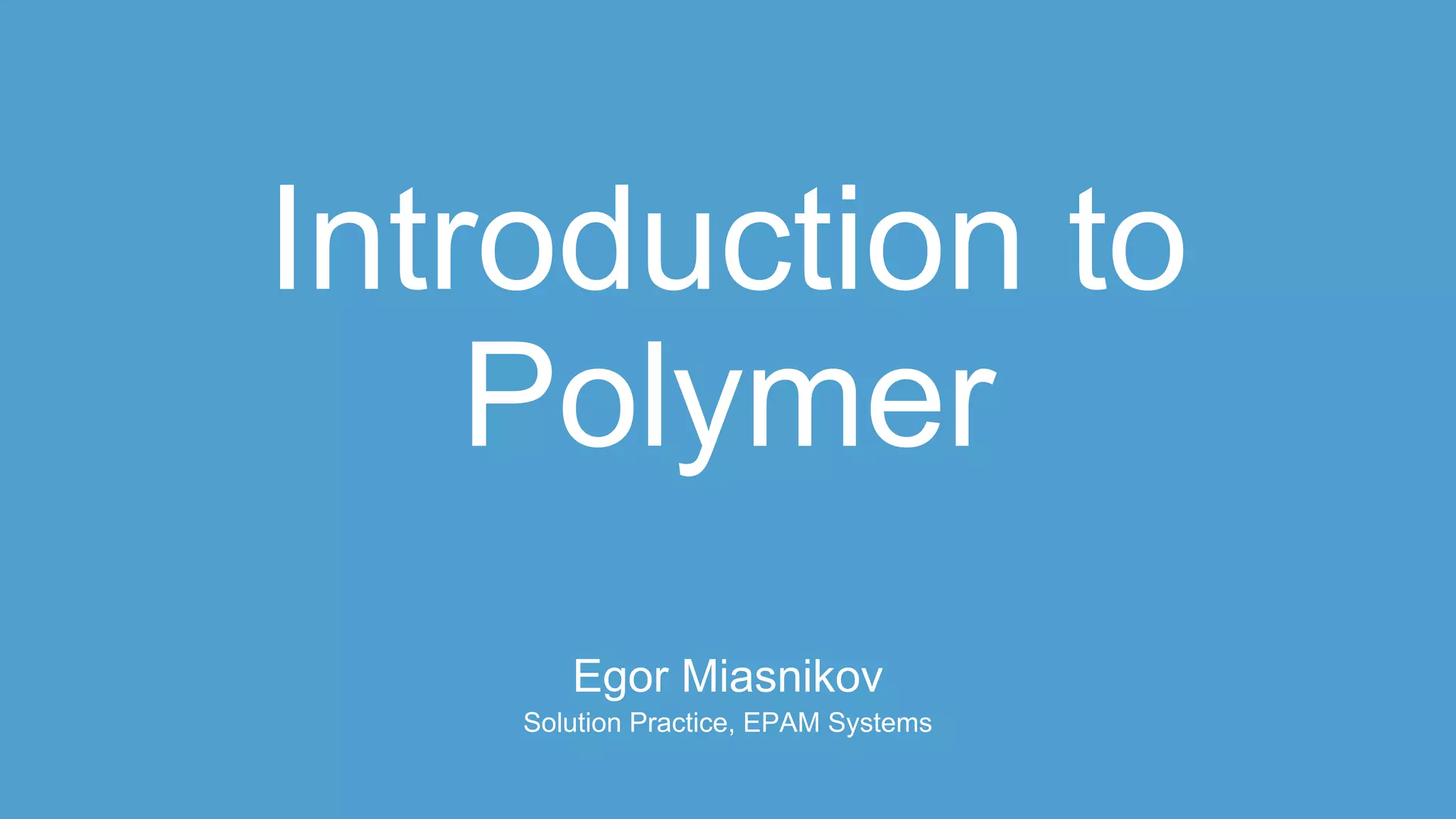 Introduction to Polymer | PDF