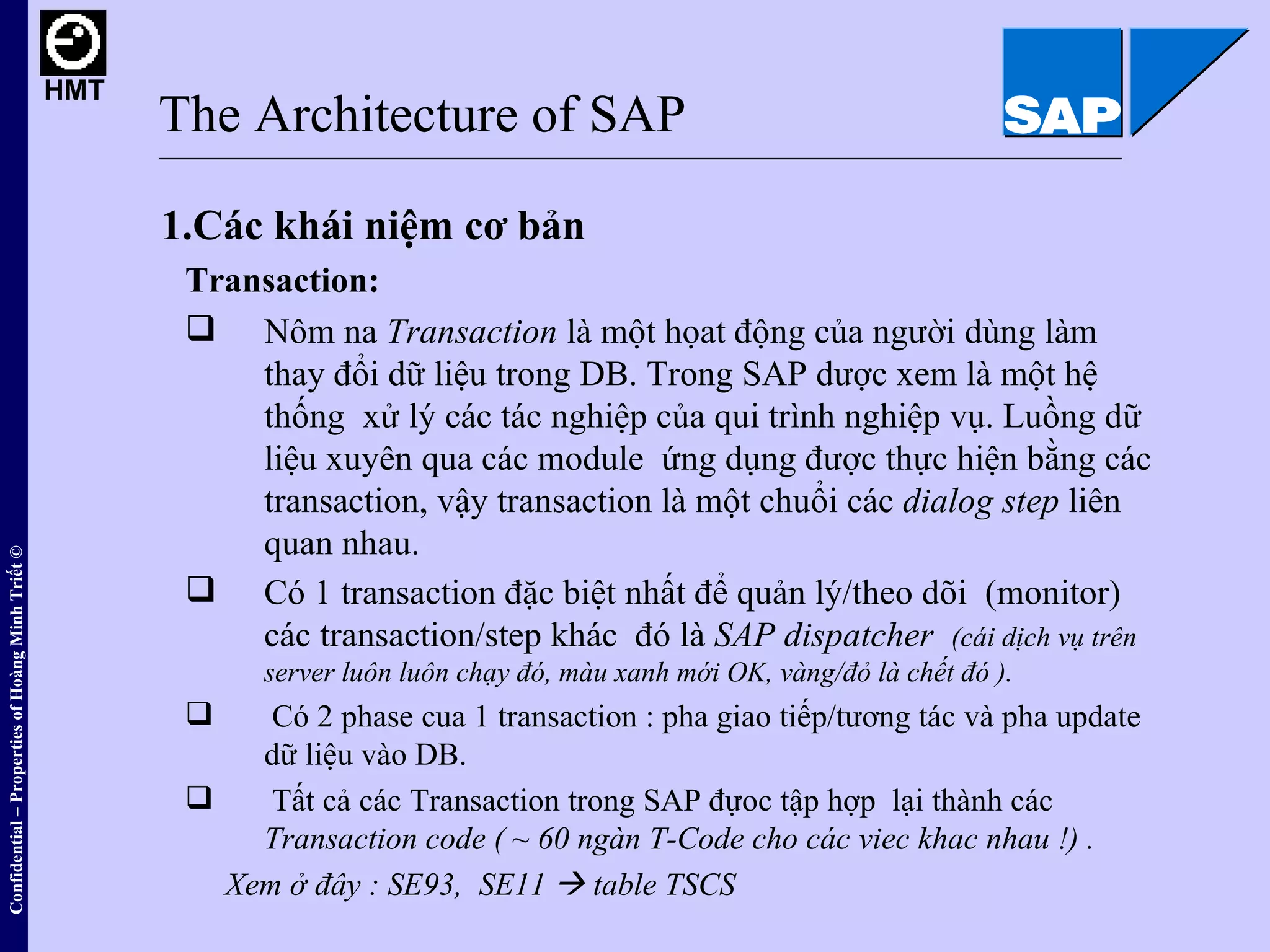 SAP BASIS Overview (Vietnamese) | PPT