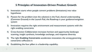 48
5 Principles of Innovation-Driven Product Growth
1) Innovation starts when people convert problems (limitations) into v...