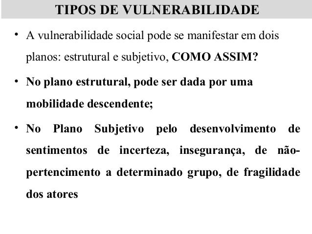Resultado de imagem para vulnerabilidade social