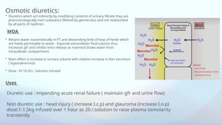 Diuretics , mechanism of action, uses and adverse effects | PPTX