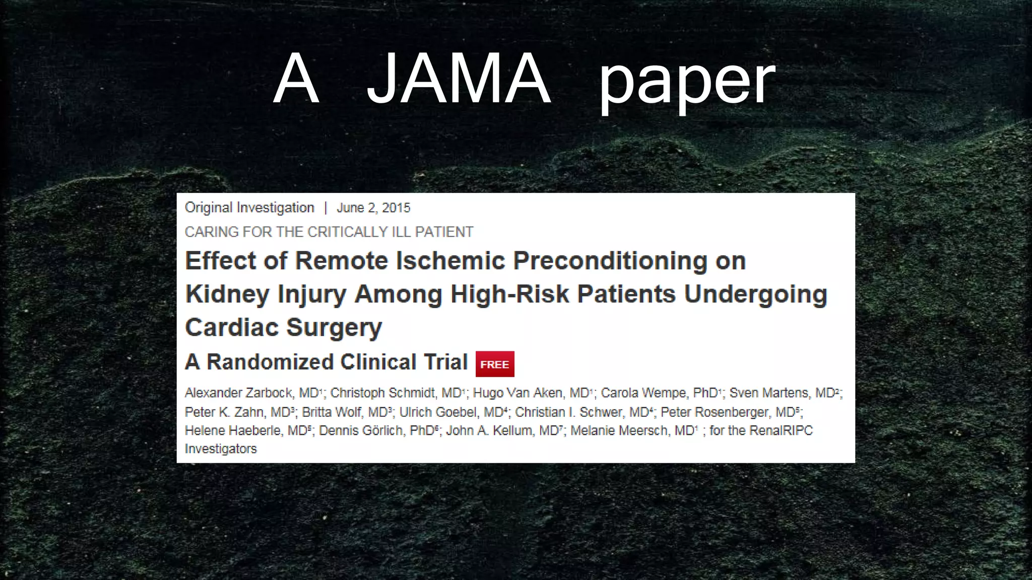 A JAMA paper
 