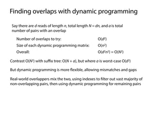 Overlap Layout Consensus assembly | PDF | Programming Languages | Computing