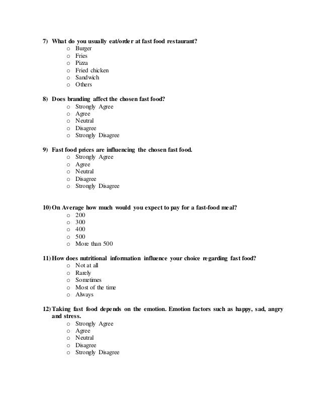 Questionnaire for consumption fast food finalized 1 (2)