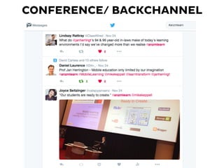 CONFERENCE/ BACKCHANNEL
 