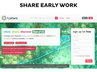 SHARE EARLY WORK
 