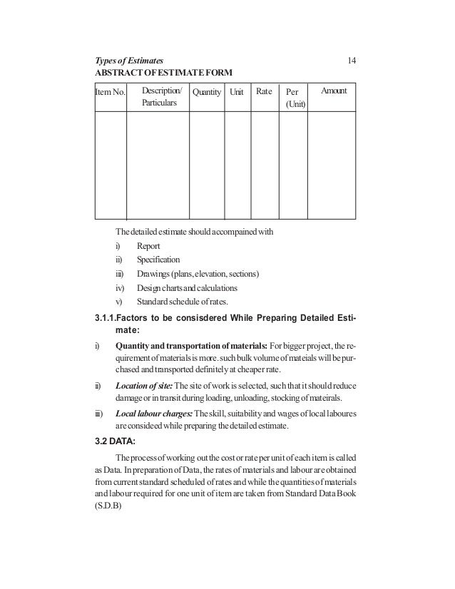 estimation and costing book pdf