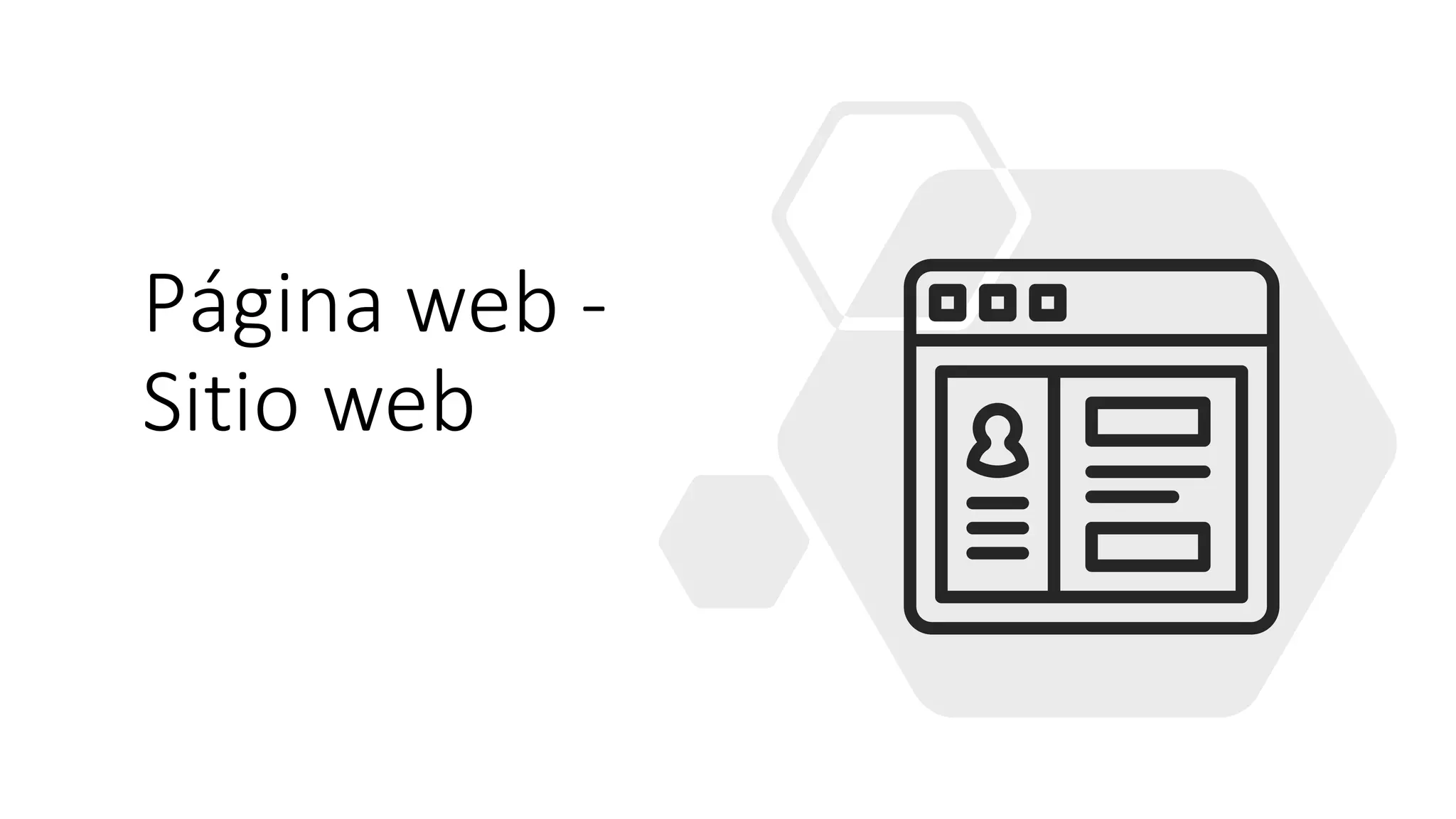 Página web -
Sitio web
 