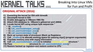 ORIGINAL ATTACK (2016)
Breaking Into Linux VMs
for Fun and Profit
 
