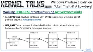 Windows Eprocess Chart 0x02 - Windows Privilege Esc - A Low Level Explanation of Token Theft ...