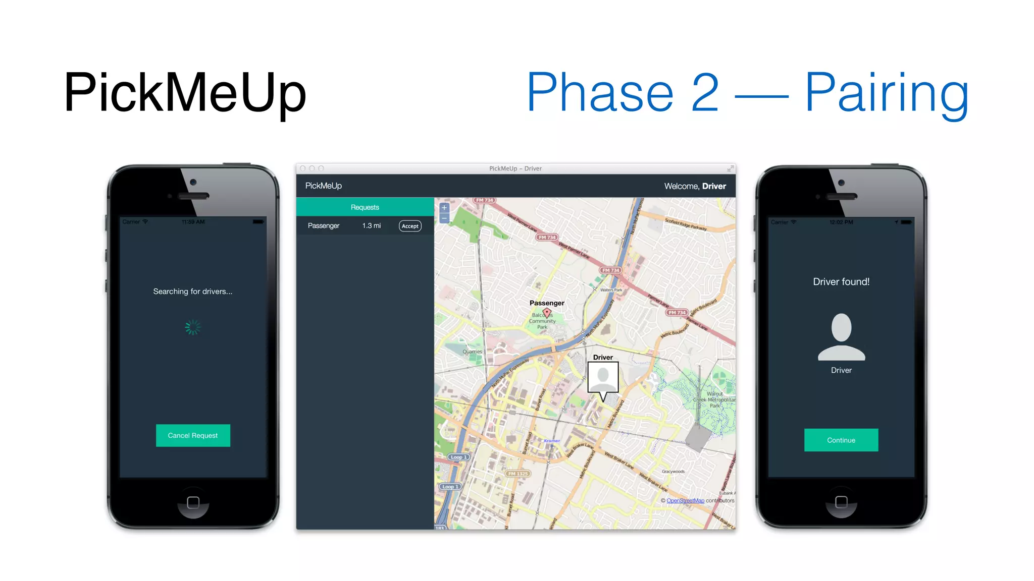 PickMeUp Phase 2 — Pairing 
 