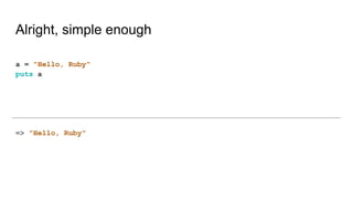 Ruby language overview | PPT